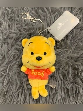 BNWT 11cm Hong Kong Disneyland Winnie the Pooh plush keychain